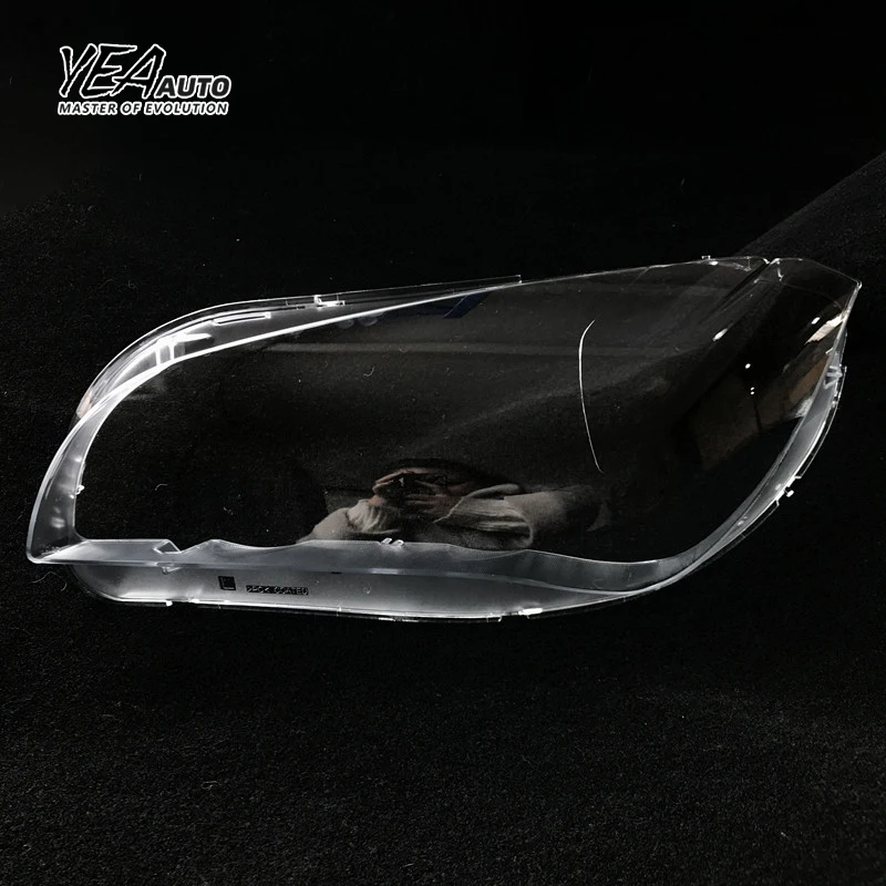 product yea auto car headlight glass pc lampshade cover lens for bmw x1 e84 headlamp glass shade lens cover 2010   2015-31