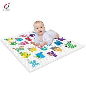 Chengji Creeping Mat Colorful Cartoon Soft Comfortable Multifunctional Non Slip Dots Floor Mat for Baby Safety