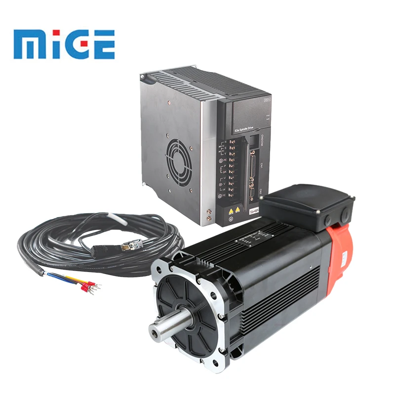 MIGE 265mm 11kw永久磁石CNCスピンドルサーボモーター220V AC