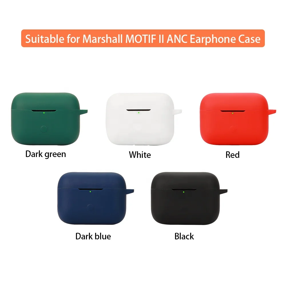 Silicone Soft Wireless Headphone Case For Marshall MOTIF II ANC