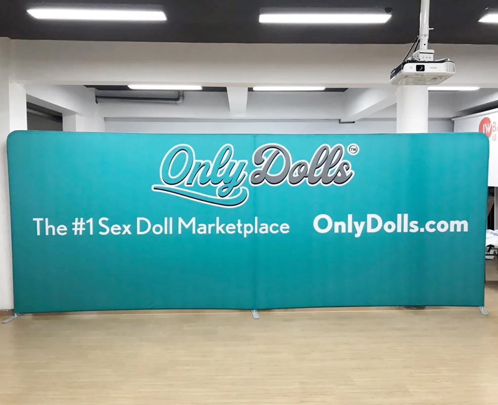 Custom 8ft Party Straight Backdrop 10ft Portable Advertising Pop up Backdrop Wedding Event Straight Backdrop Banner