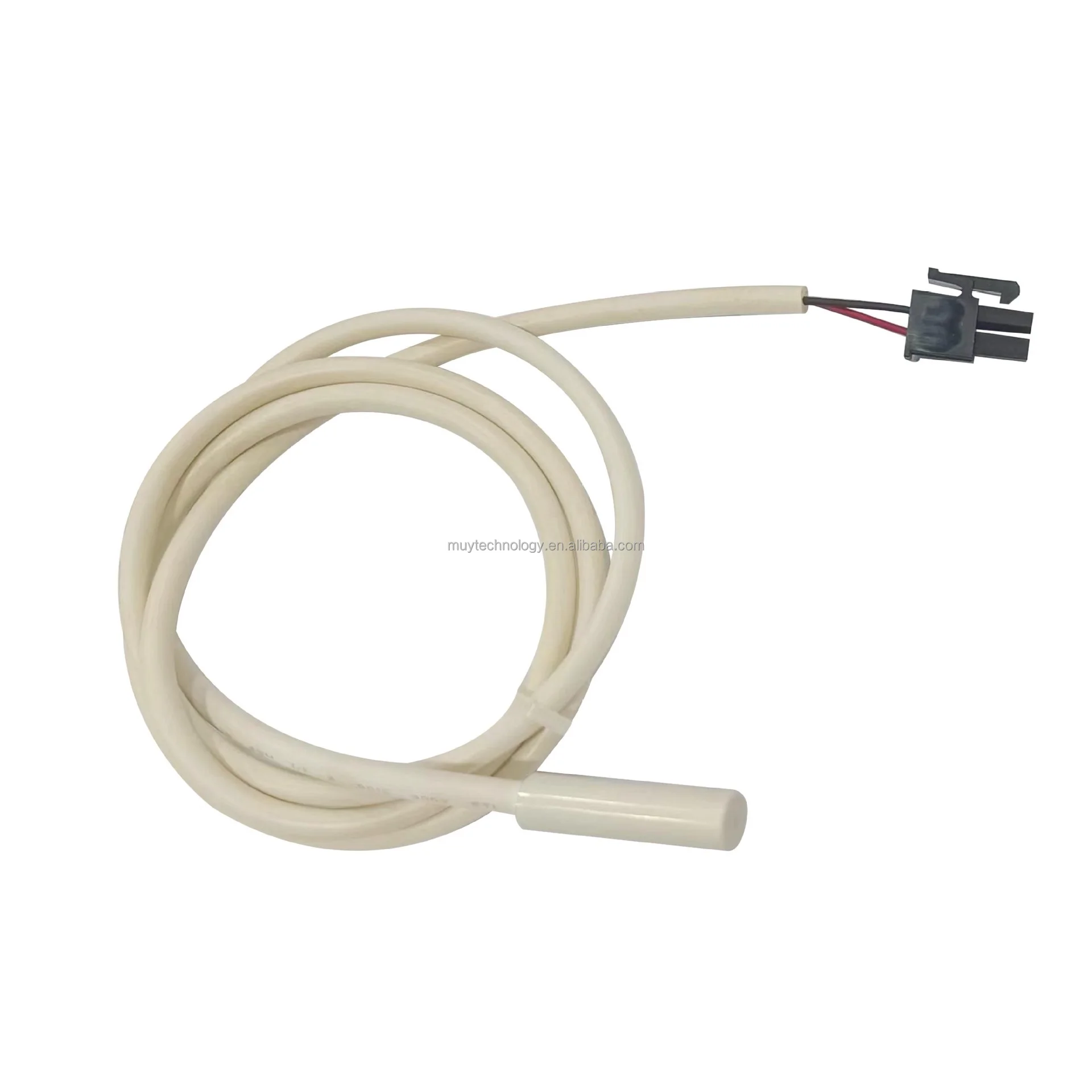 Customized NTC Temperature probe ntc 10k 20k thermistor blue cable for fridge refrigerator