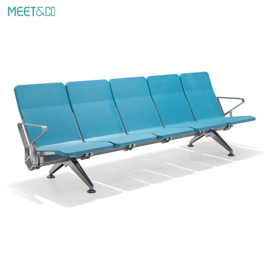 3人掛け待合室ベンチセット、背もたれと肘掛け付きオフィスゲスト