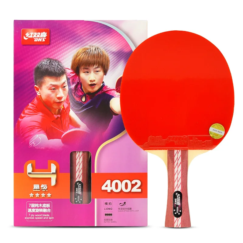 DHS 4 Star Professional Table Tennis Racket Straight and Horizontal Pingp Ong Racket