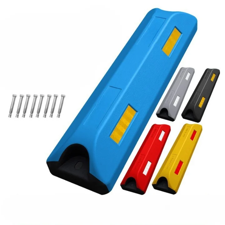 Factory Price Colorful Rubber High End Locator Car Stopper Car Stopper Pole Parking Postparking Curb
