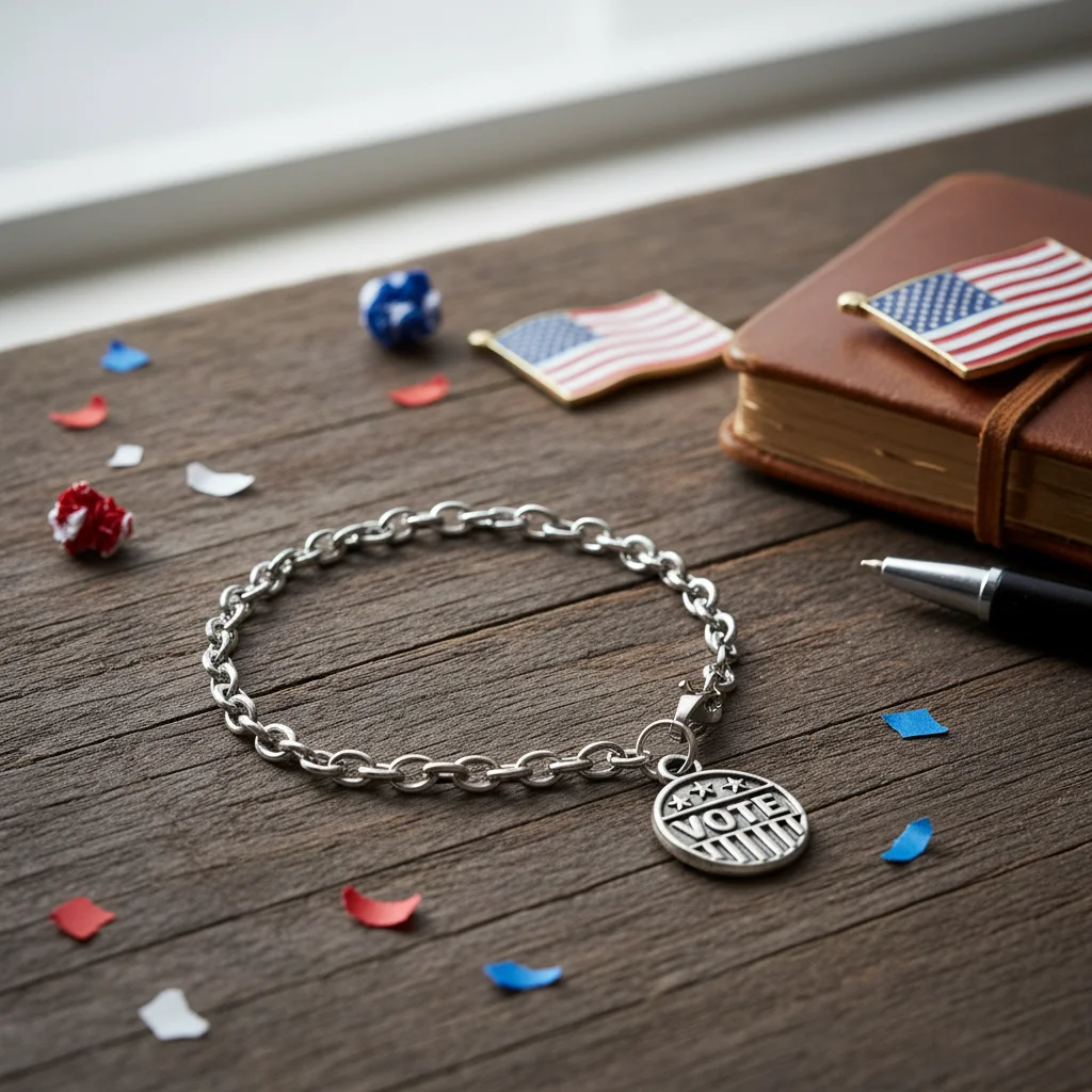 Vote Cable Chain Stainless Steel Bracelet - Image 2