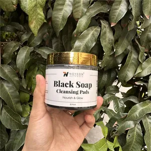 OEM Skincare Black Seed Liquid African Black Soap Cleansing Pads Wholesale Wholesale Skincare Products