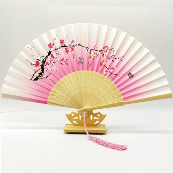 New Design Bamboo Fold Hand Fans Wedding Chinese Japanese Fan Children China Antique Folding Fan Gift