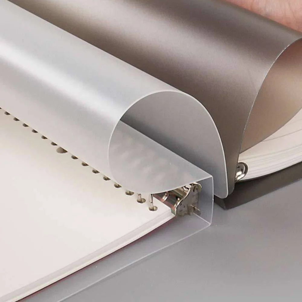 A5 B5 PP 바인더 커버 화이트 그레이 프로스트 루즈 리프 노트북 스크럽 루즈 리프 비즈니스 오피스 표준 PP 내부 커버 쉘