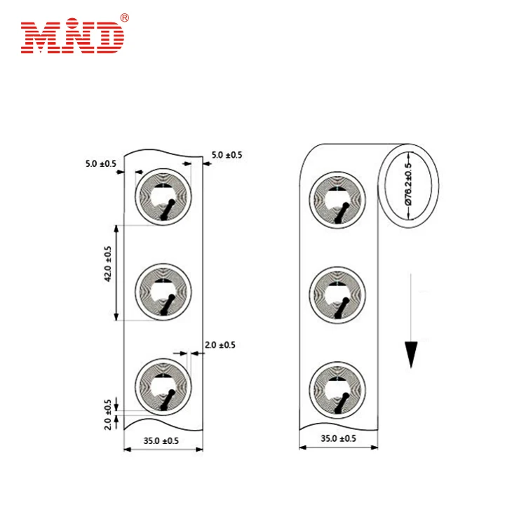 High Frequency Access Control NTAG 213/NTAG 215/NTAG 216 HF Printable Marketing NFC Sticker