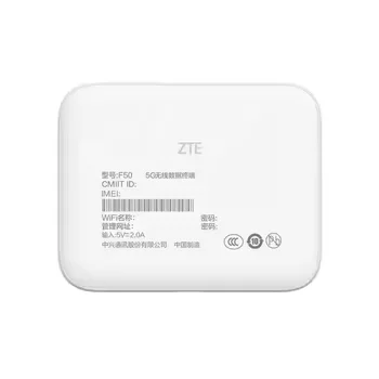 ZTE F50 5G Pocket Wifi Router - Support 10 Users & Storage