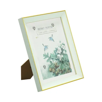 FSC&BSCI 4x6 Picture Frames Photo Display for Tabletop Display Wall Mount Solid Wood High Definition Glass Photo Frame