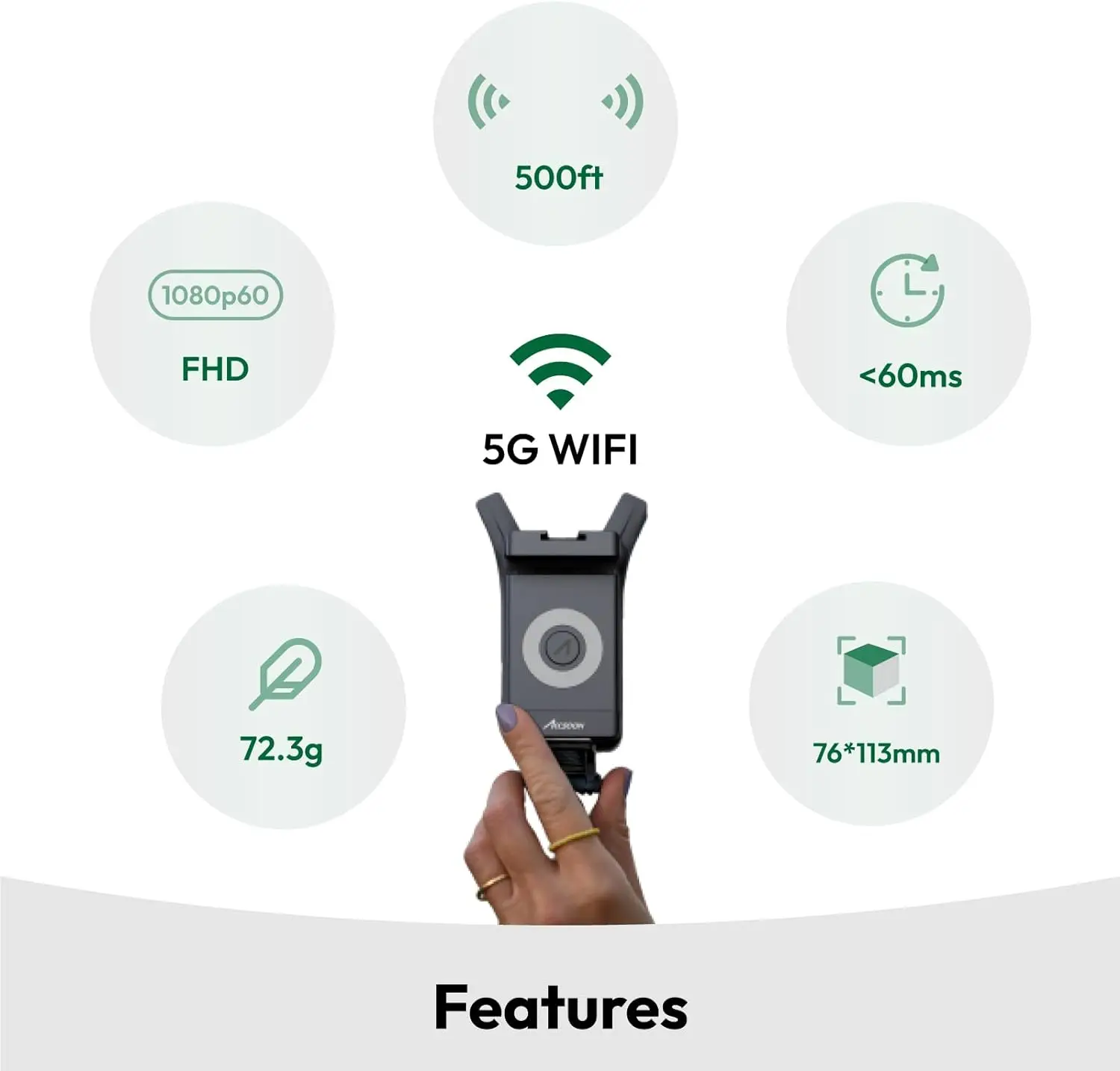Accsoon CineView Nano ワイヤレストランスミッター Amazon.com : Accsoon CineView Nano Wireless HDMI Video