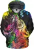 F01-colorful Graffiti Tiger Head