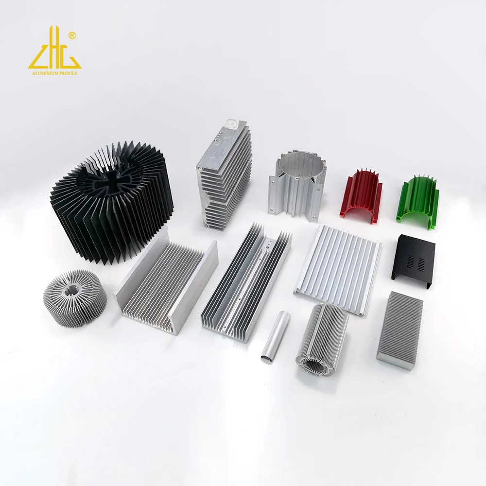 Round Aluminium Heatsink In Aluminium Profiles,Anodized Aluminum