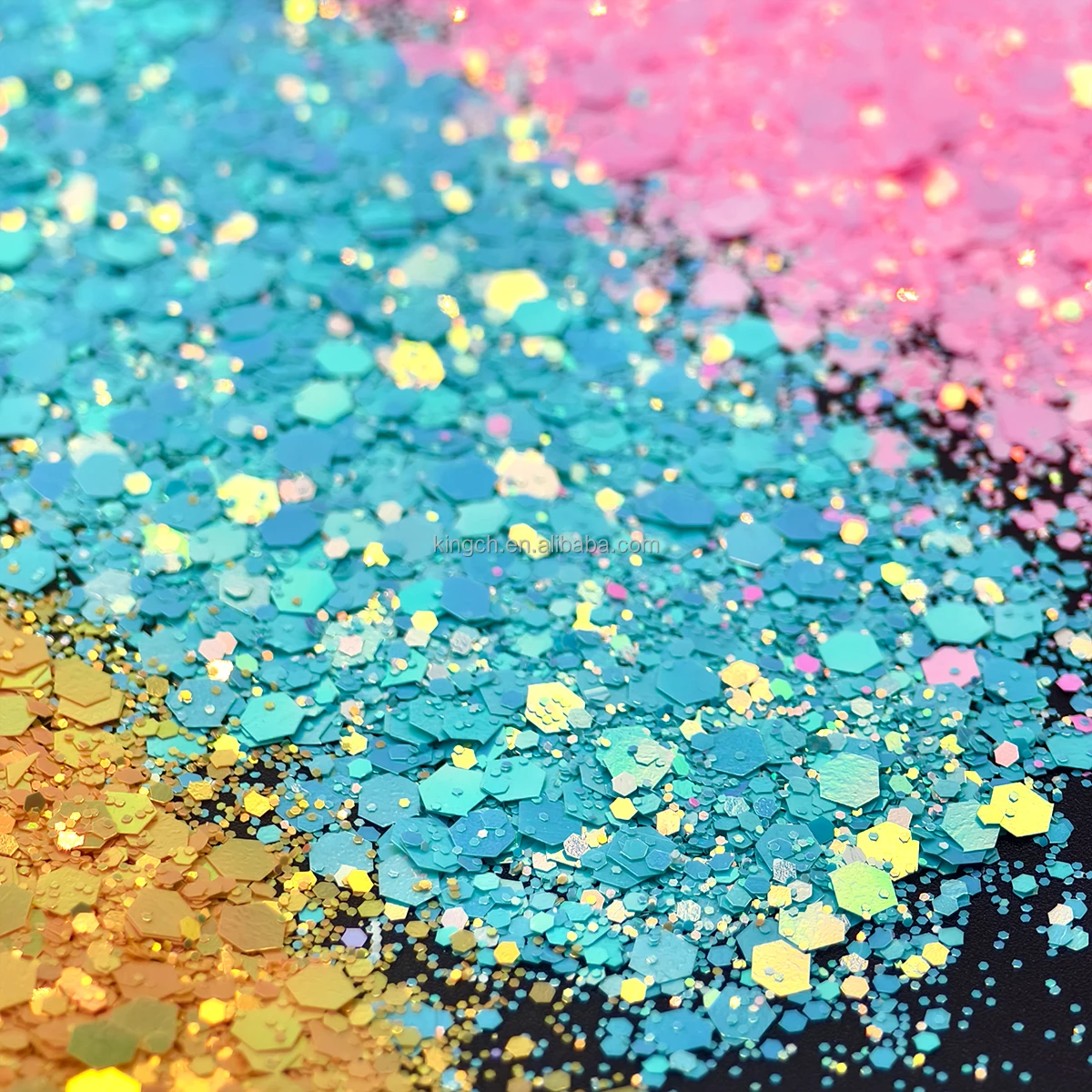 product bulk 15 colors rainbow glitter 5g shaker nail art solvent resistant polyester glitter-6