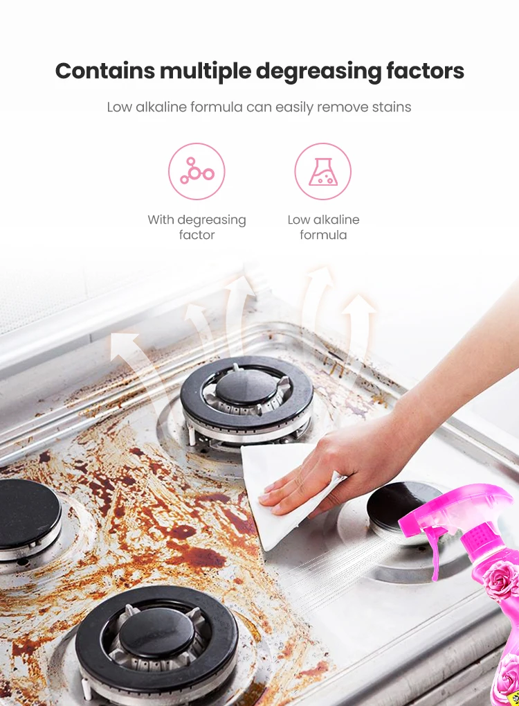 Oil stain cleaning rust remover multifunctional foam cleaner kitchen household dirt oil stain cleaning bubble spray supplier