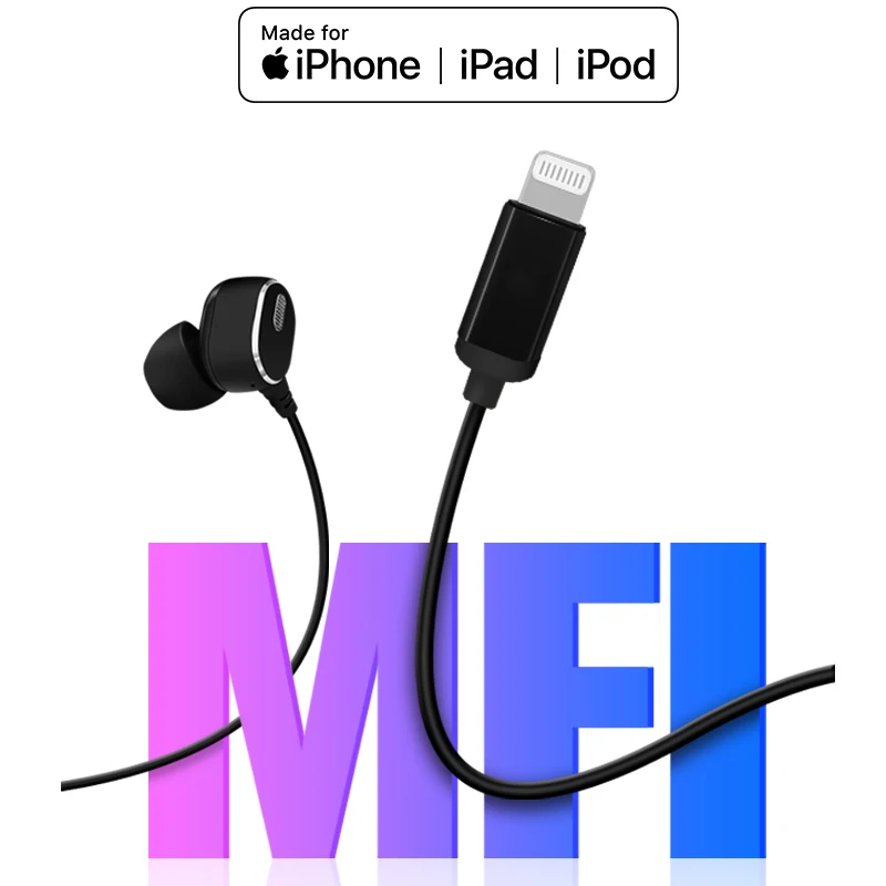 8 pin проводные наушники, гарнитура, наушники для мобильного телефона iphone XS max