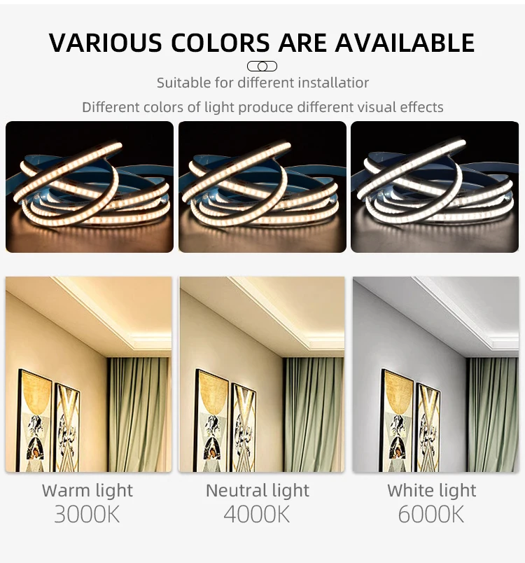 Rgb Led Rope Cob Flexible Rgb Cob Led Strip 672leds 12v 11w 10mm Rope Light Cutting Unit ...