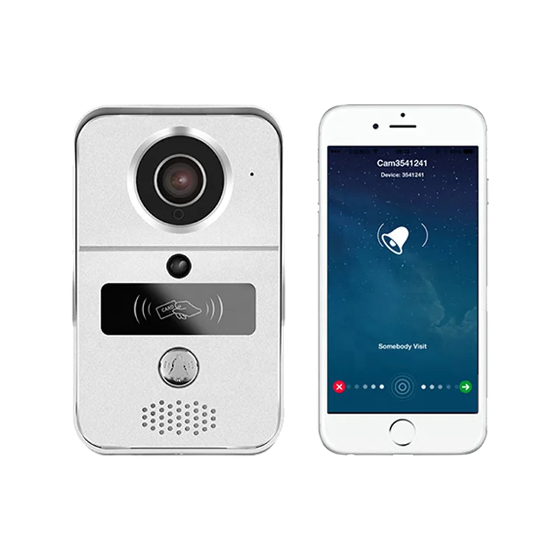 
 1080P H.264 Smart WiFi видео домофон дверной звонок беспроводной разблокировать фильтр, отсекающий ИК-область спектра, ночное видение движения Decetion сигнализации  