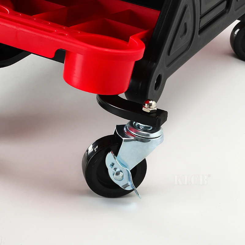 Taburete de lavado de coche, accesorio con ruedas y bandejas de almacenamiento Extra, se puede lavar con Detalles