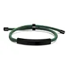 Bracelet corde vert noir