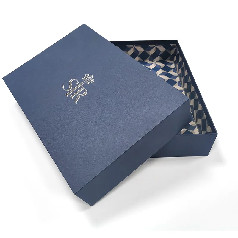 Custom Logo Recyclable Cardboard Paper Packaging Lid and Base Box Gift ...
