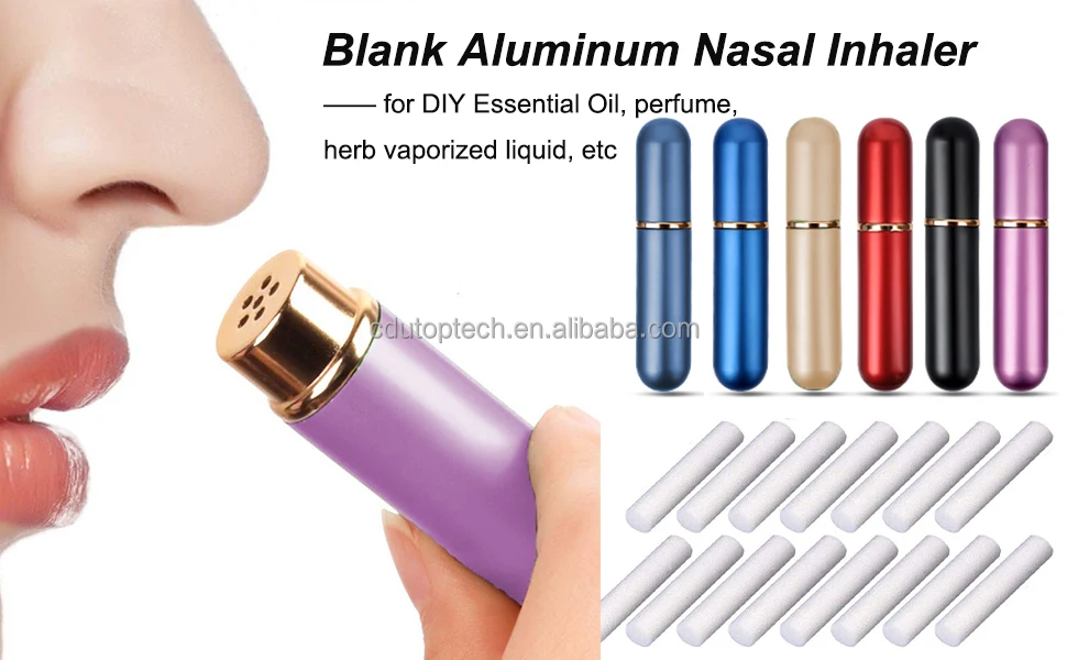 Wholesale Refill Metal Aluminum Inhaler 10 Colors OEM
