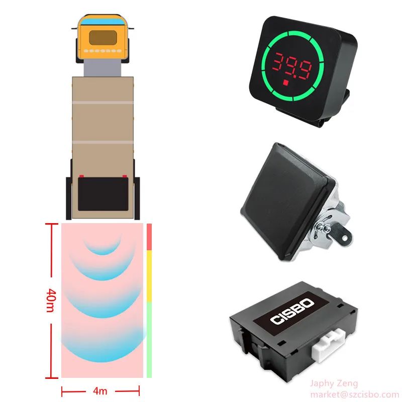 Forklift Reverse Sensor radar Proximity Warning System for Heavy Duty Equipment