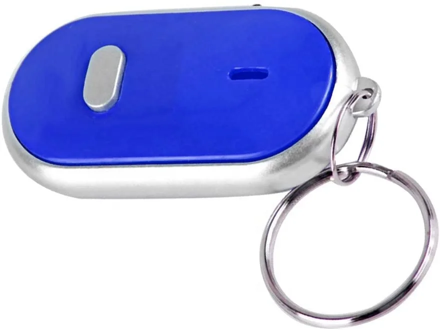 LED Anti-lost Alarm Key Finder Locator Find Lost Keys Chain Phone Keychain Whistle Key Finder