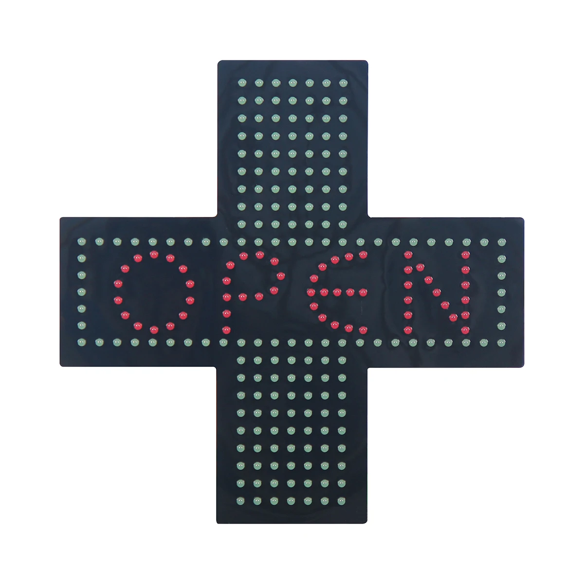 Shenzhen 19x19 Inch Bright Green LED Pharmacy Cross Sign