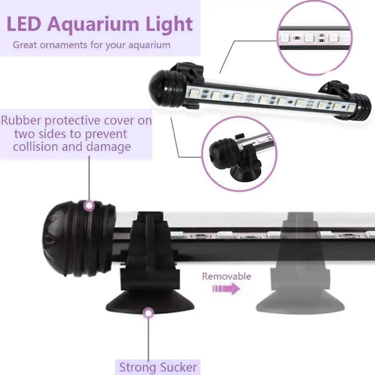 8w Rgb Color Underwater Landscape Light For Fish Tank Remote Control