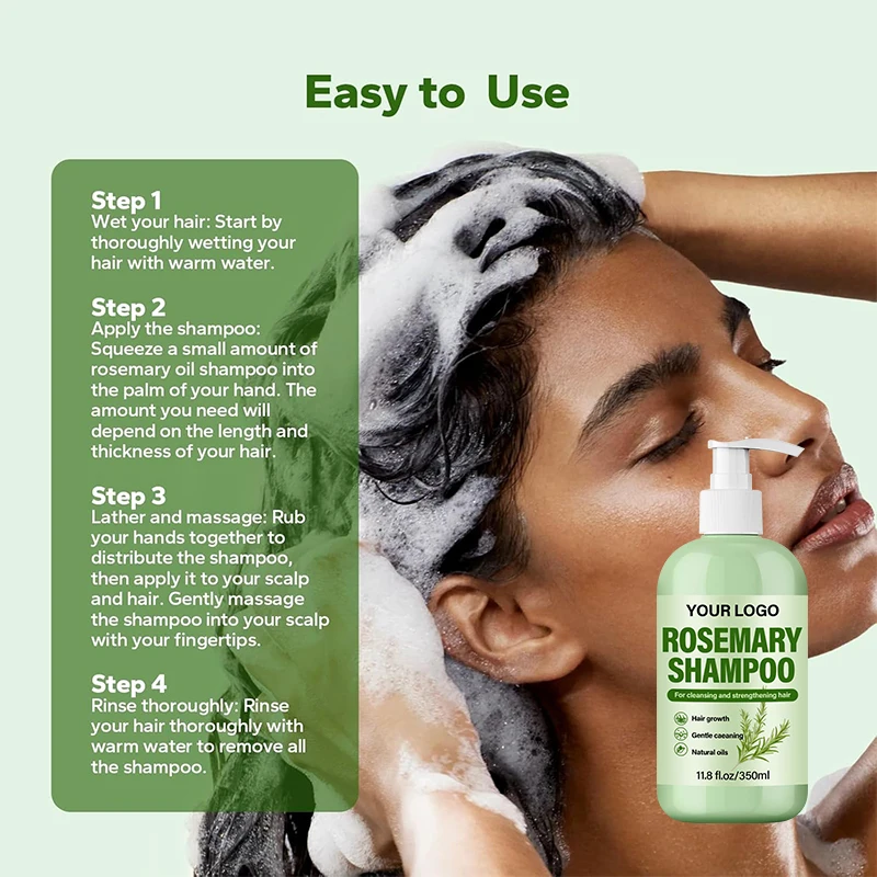 Hot Selling Hair Wash Daily Use Shampoo Hair Care Mint Rosemary Shampoo for Ceansing Stengthening Hair(pic6)
