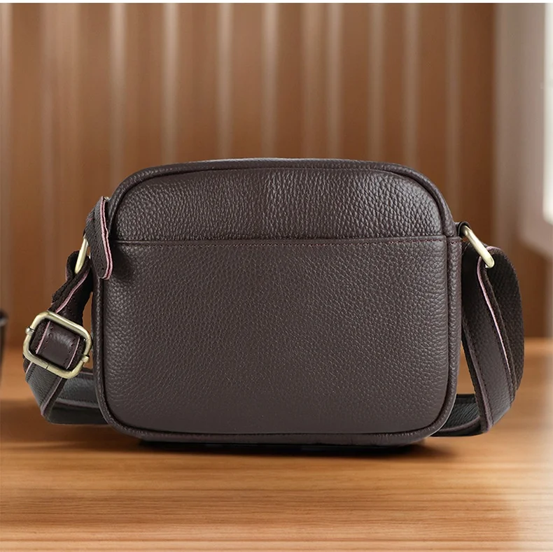 Leather Business Messenger Bag Shoulder Handbag For Men Travel