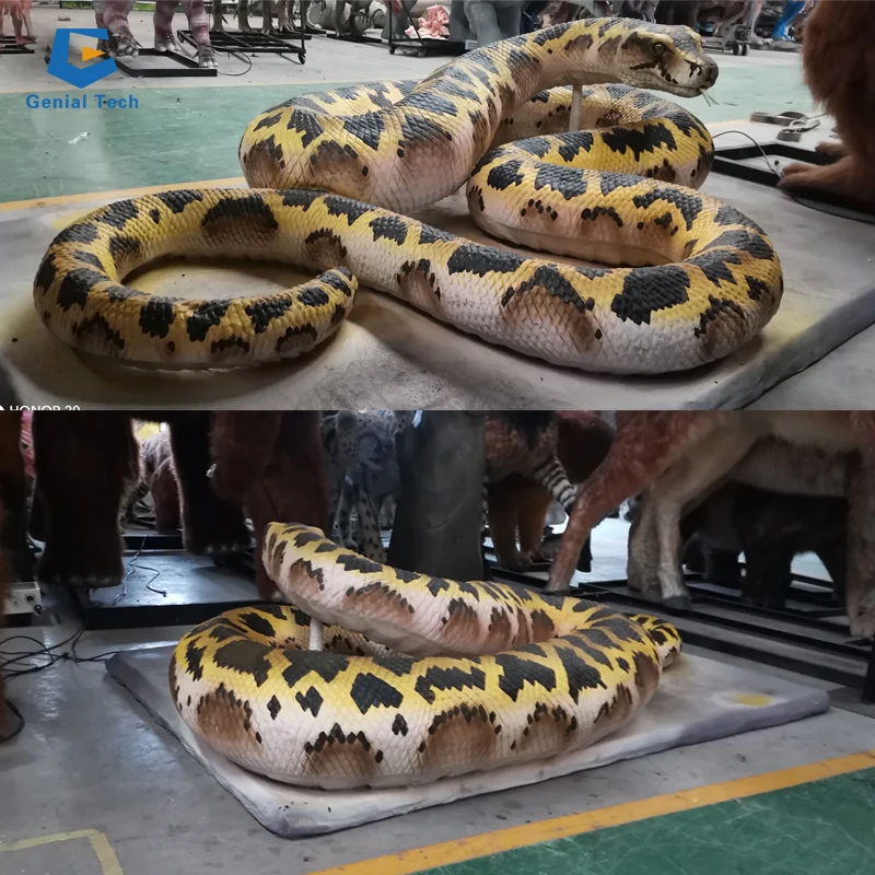 AA-11 Outdoor Amusement Park Life Size Snake Animatronic Python