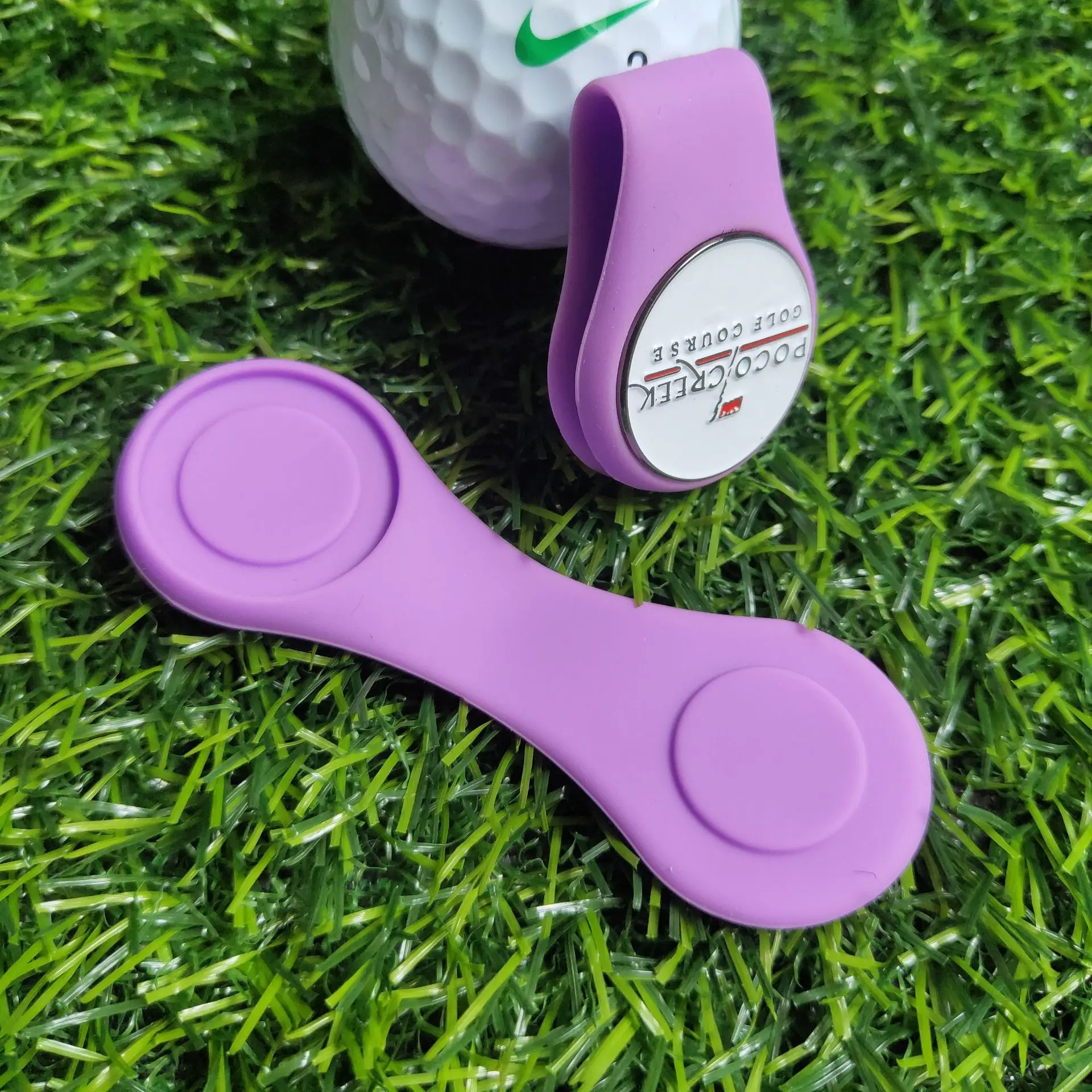Silicone Magnetic Hat Clip With Golf Ball Marker Golfer Gift manufacture