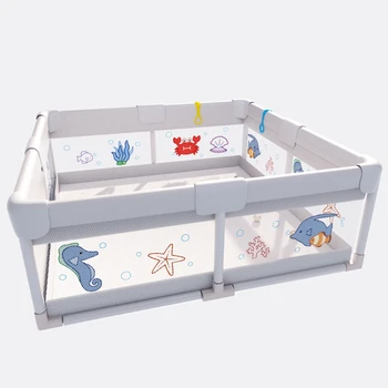 Multicolor Plastic Kids Playpen for Living Room Storage Racks Shelving Units for Storage and Play for Children and Babies