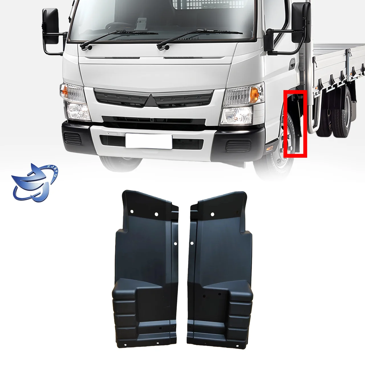 Wholesale Premium 23*61cm Black Plastic Mud Flap Vehicle Body