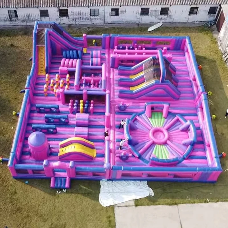 Outdoor Children Playground inflatable amusement park obstacle course park inflatable jumping castle for kids inflatable combo