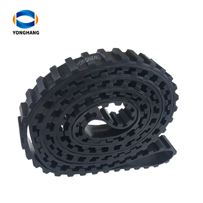 Custom Transmission Cable Puller Caterpillar Belt Drive Rubber Flat Street Sweeper Elevator