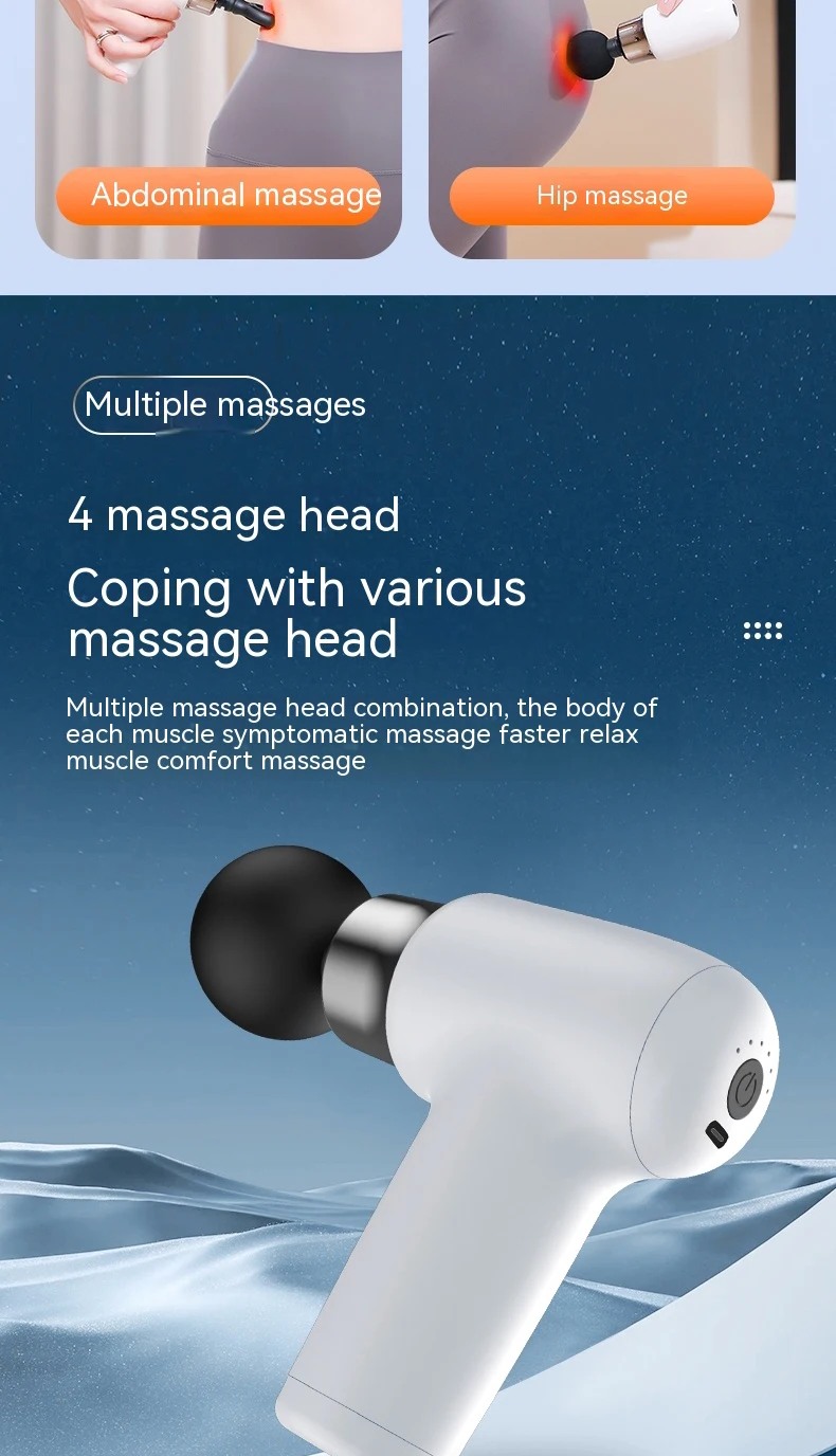 Mini Wireless Massage Gun Fascial Muscle Massager  Fascia Gun