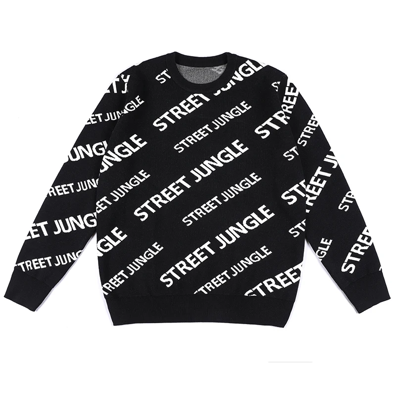 black designer sweater