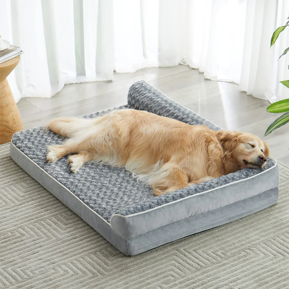 2024 New Style luxury xl xxl big heavy duty extra large wholesale memory foam orthopedic pet dog bed for large dogs