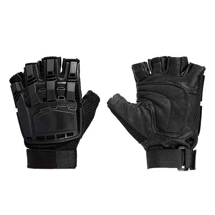 Men Military Real-Leather Tactical Combat Gloves Protection Police Army Security 