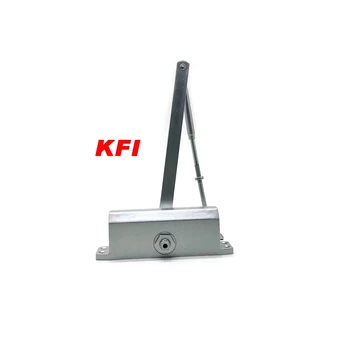 Classical Silver Aluminum Alloy Door Closer Automatically Closed Overhead for Hotels and Kitchens