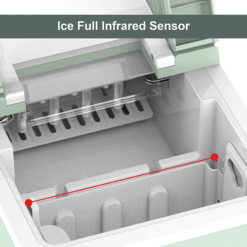 Aquart IC1209 Mini Ice Maker - 12KG Daily Output & Self-cleaning