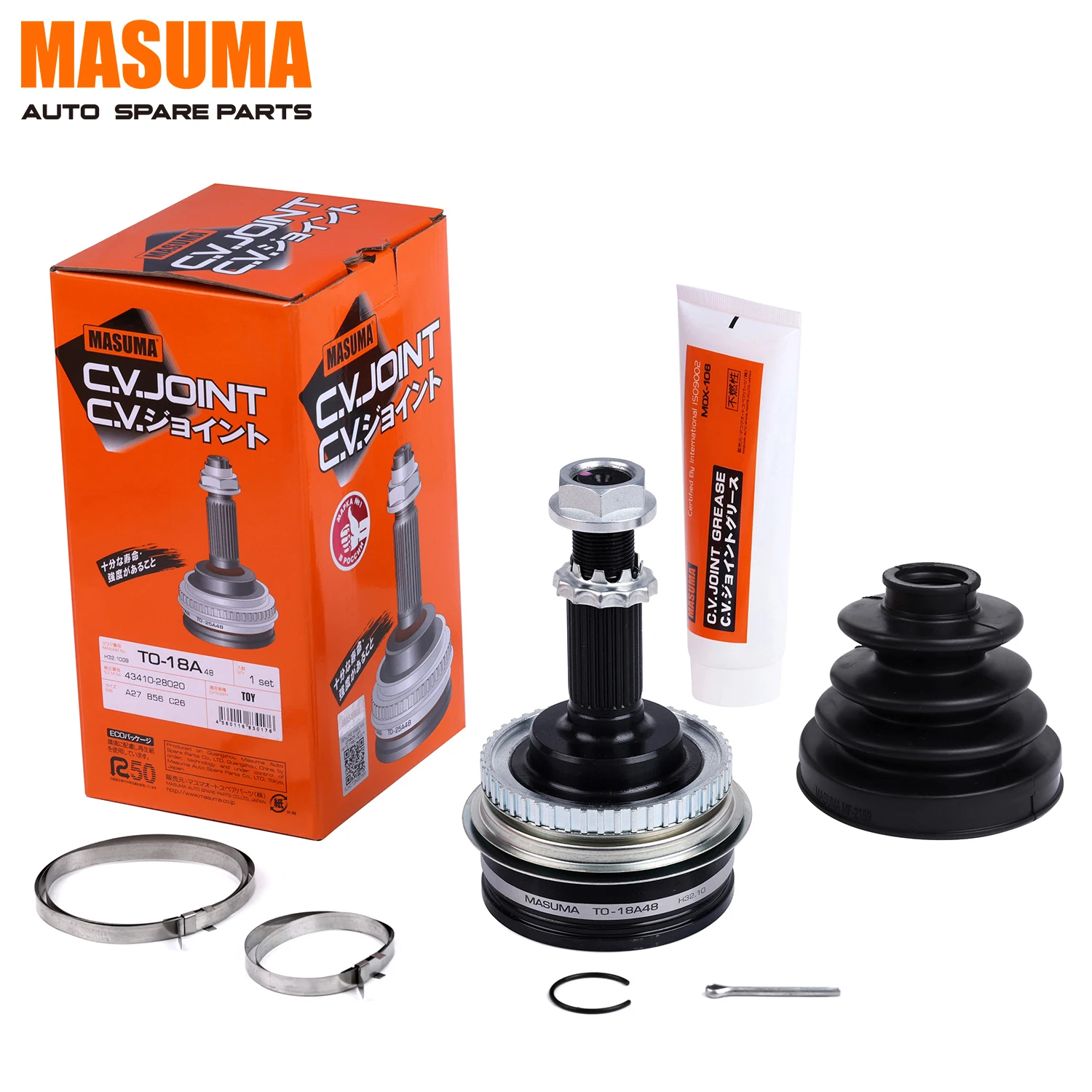 To-18a48 Masuma Auto Car Outer Drive Shaft Cv Joints Bj3p B3-me 43460-29185  43460-29187 43460-29188 For Toyota Camry - Buy Outer Drive Shaft Cv  Joints,Thailand Auto Car Outer Drive Shaft Cv 