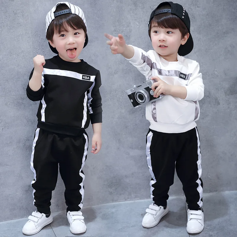 Fall Korean Cotton 2pcs Kids Children Set Boy Baby Clothing Clothes