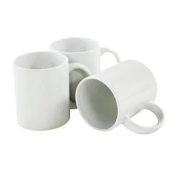 11 oz Ceramic White Custom Logo Sublimated Ceramic Mug Coffee Mug Water Mug  Factory Straight Hair