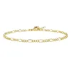 Pulsera de círculo irregular de oro